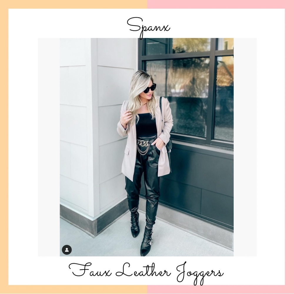 Spanx Faux Leather Joggers
